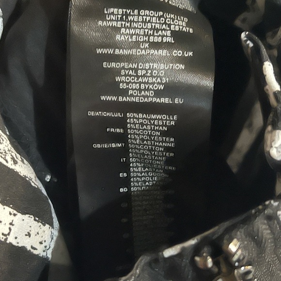 🆕 Banned Black and White Stripes Skinny Pants - Picture 5 of 6